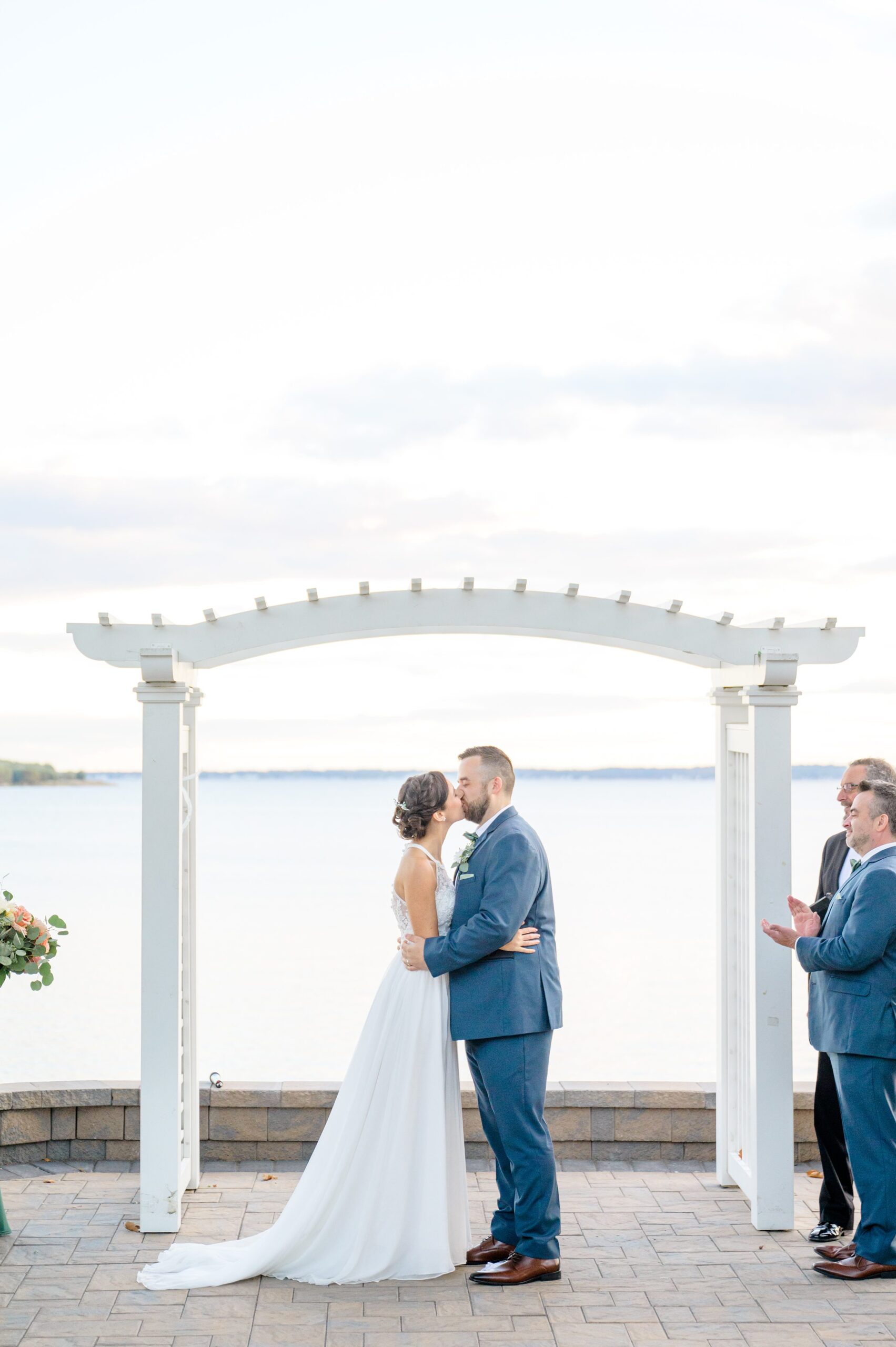 Bayfront Club wedding photos in Edgemere, Maryland photographed by Baltimore Wedding Photographer Cait Kramer