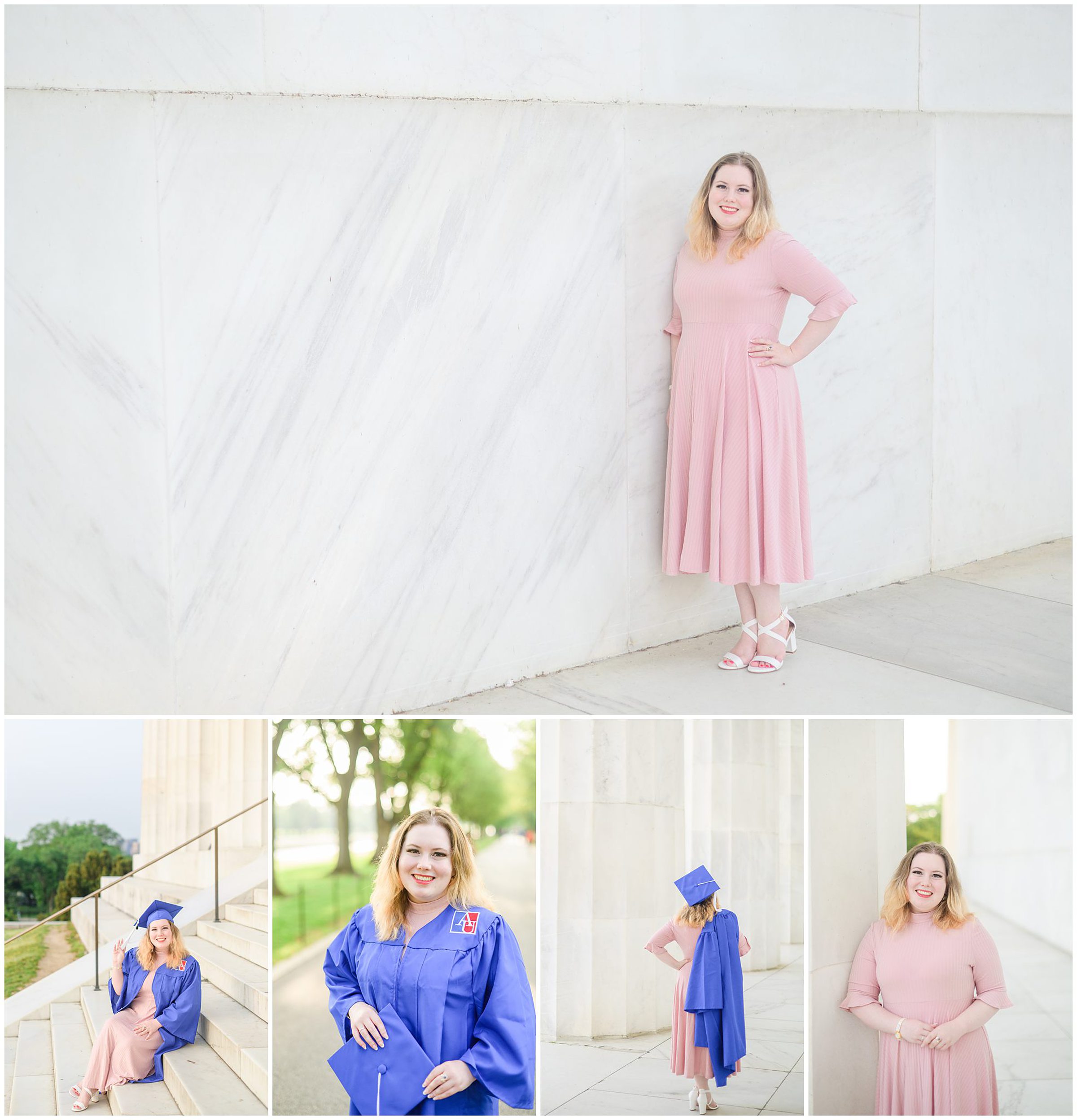 American University Grad Photos on the National Mall photographed by Baltimore Photographer Cait Kramer