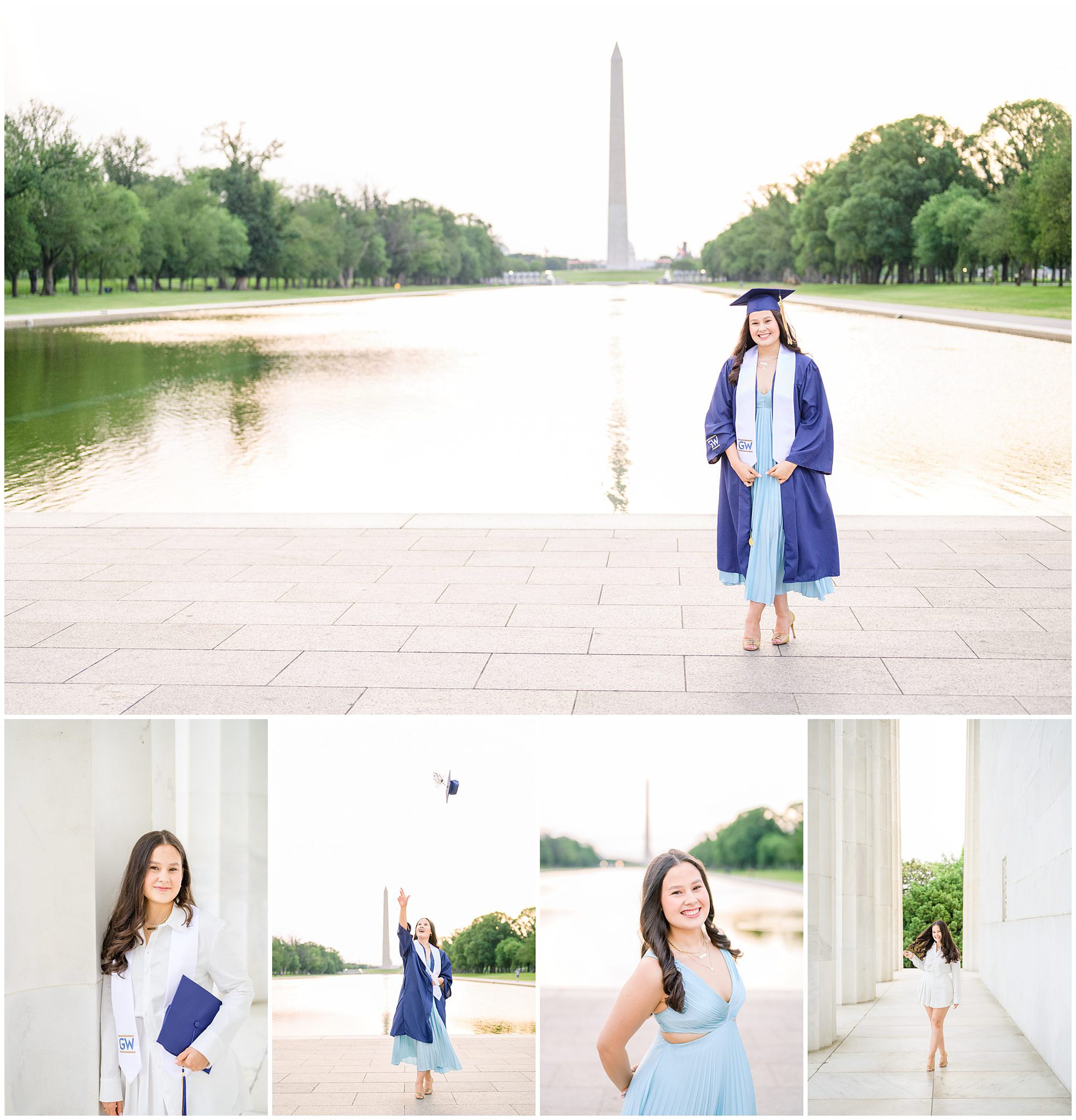 GW Grad Session on the National Mall photographed by Baltimore Photographer Cait Kramer