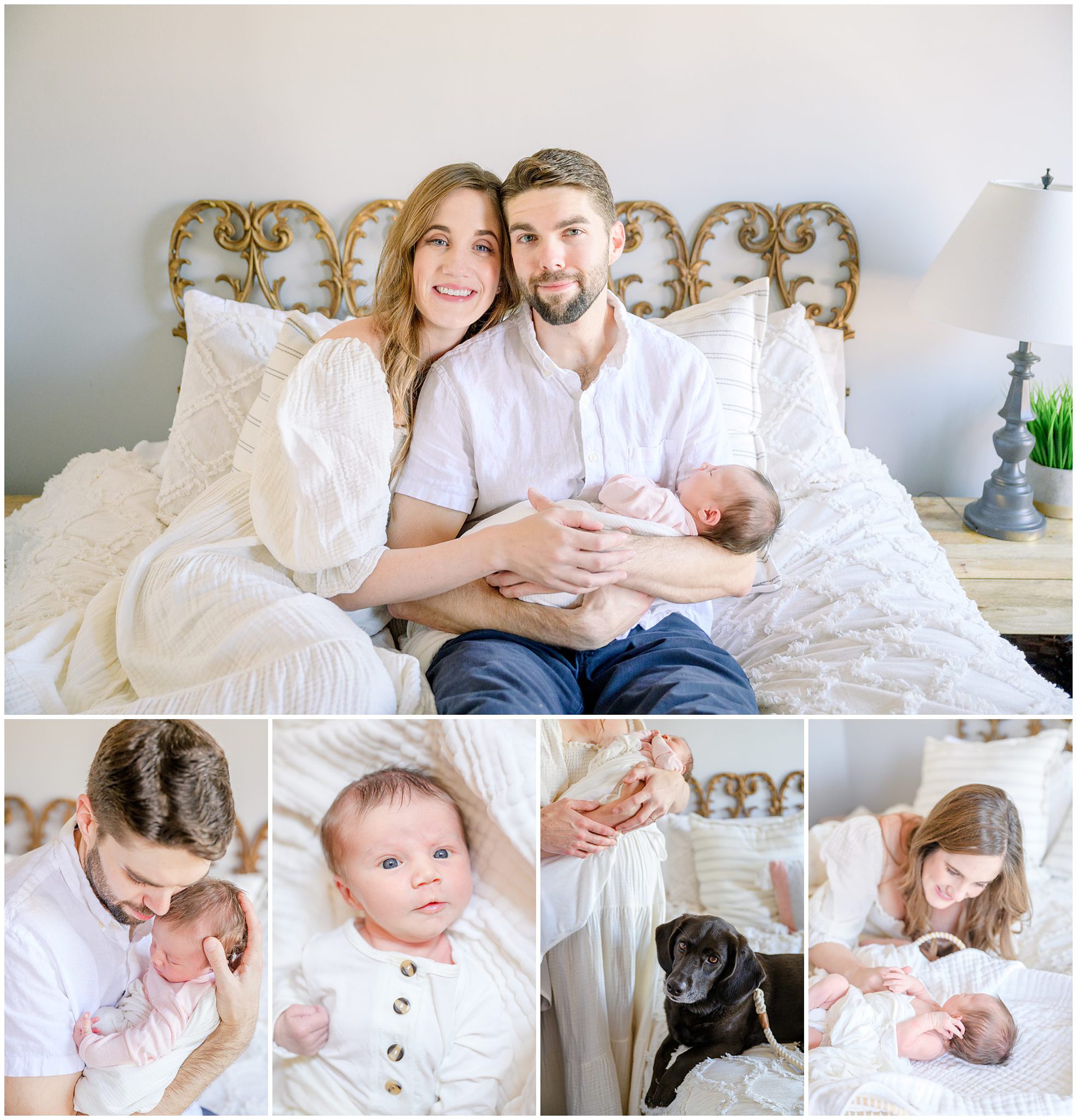 Newborn photos at an in-home lifestyle newborn session in Baltimore, Maryland photographed by Baltimore Maternity Photographer Cait Kramer.