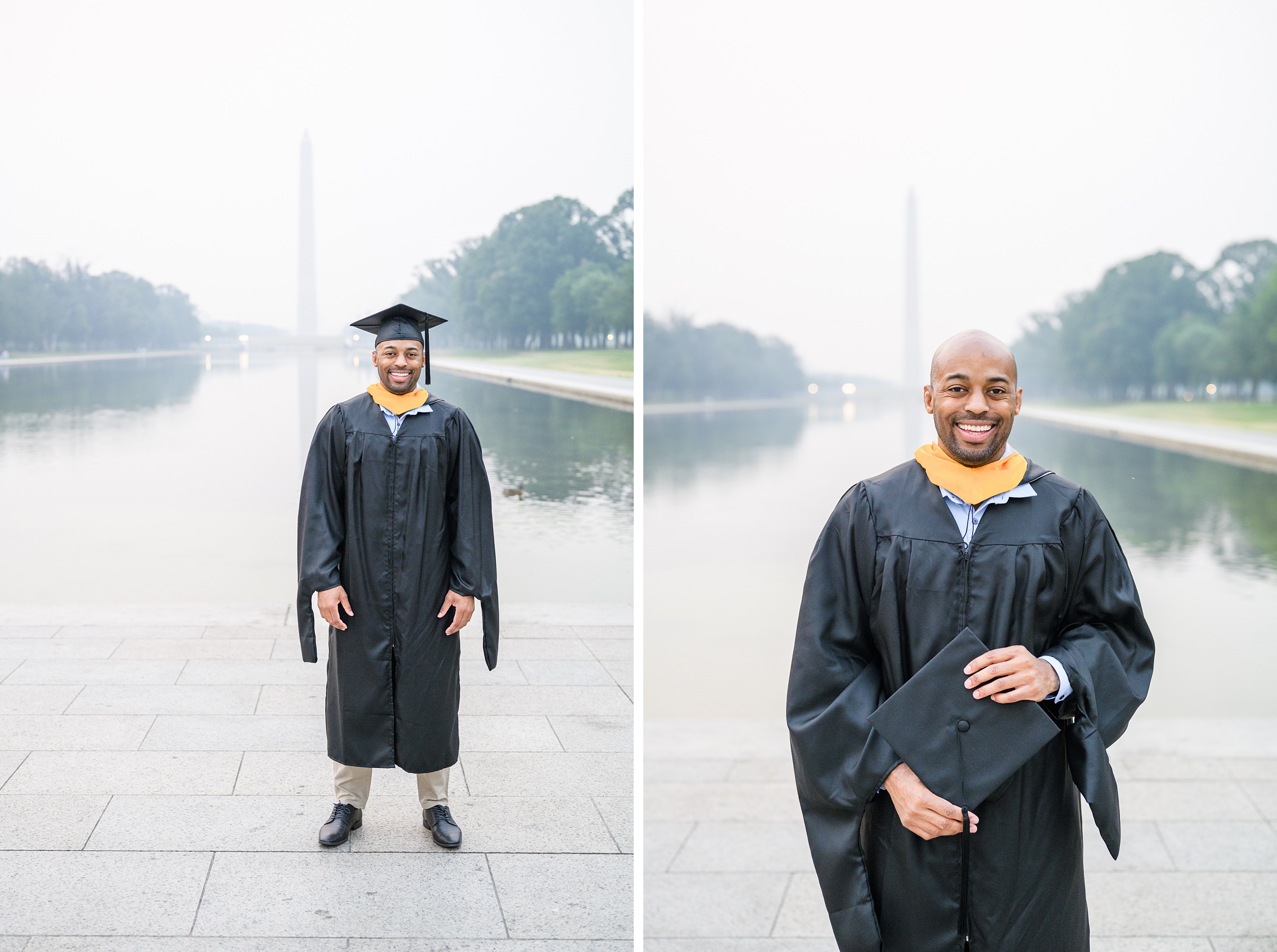 Brand and Christine's Graduation Photos on the National Mall photographed by Baltimore Photographer Cait Kramer