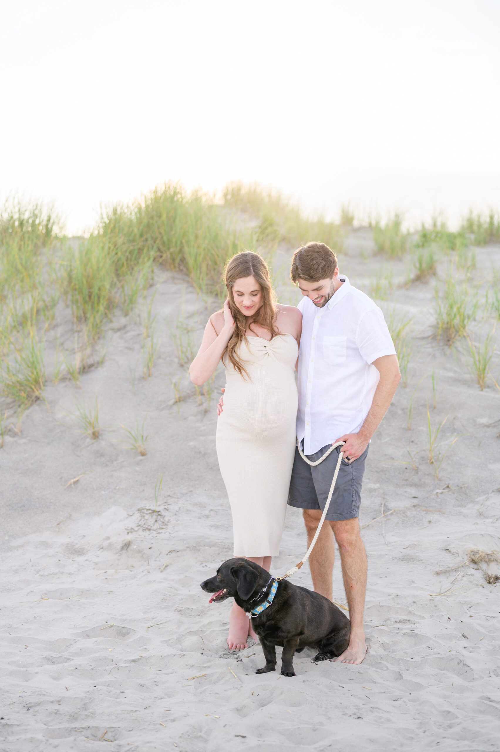 Stone Harbor Maternity Portraits in Cape May photographed by Baltimore Newborn and Family Photographer Cait Kramer Photography.