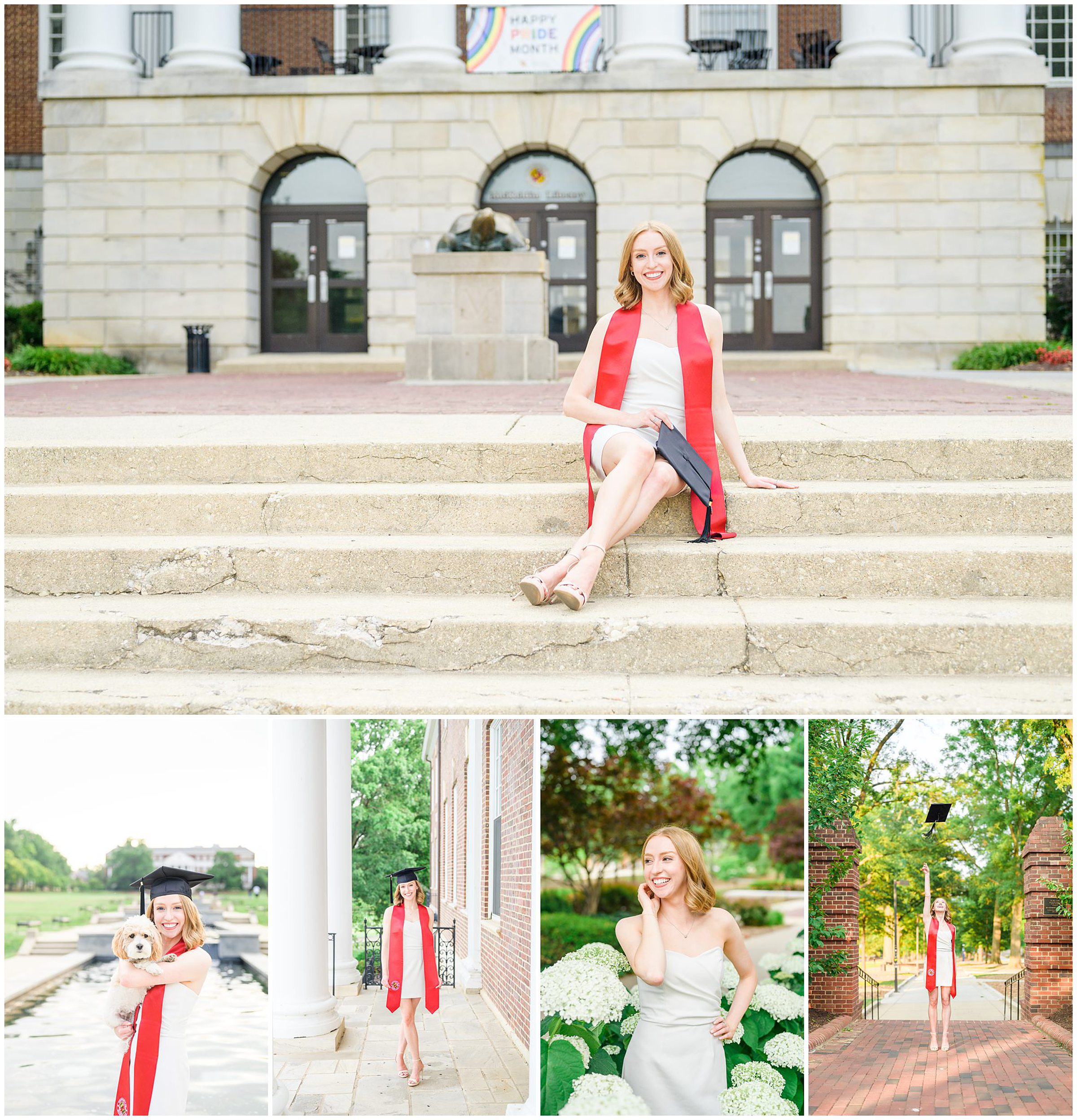 Julia's graduation portraits at UMD College Park photographed by Baltimore Photographer Cait Kramer