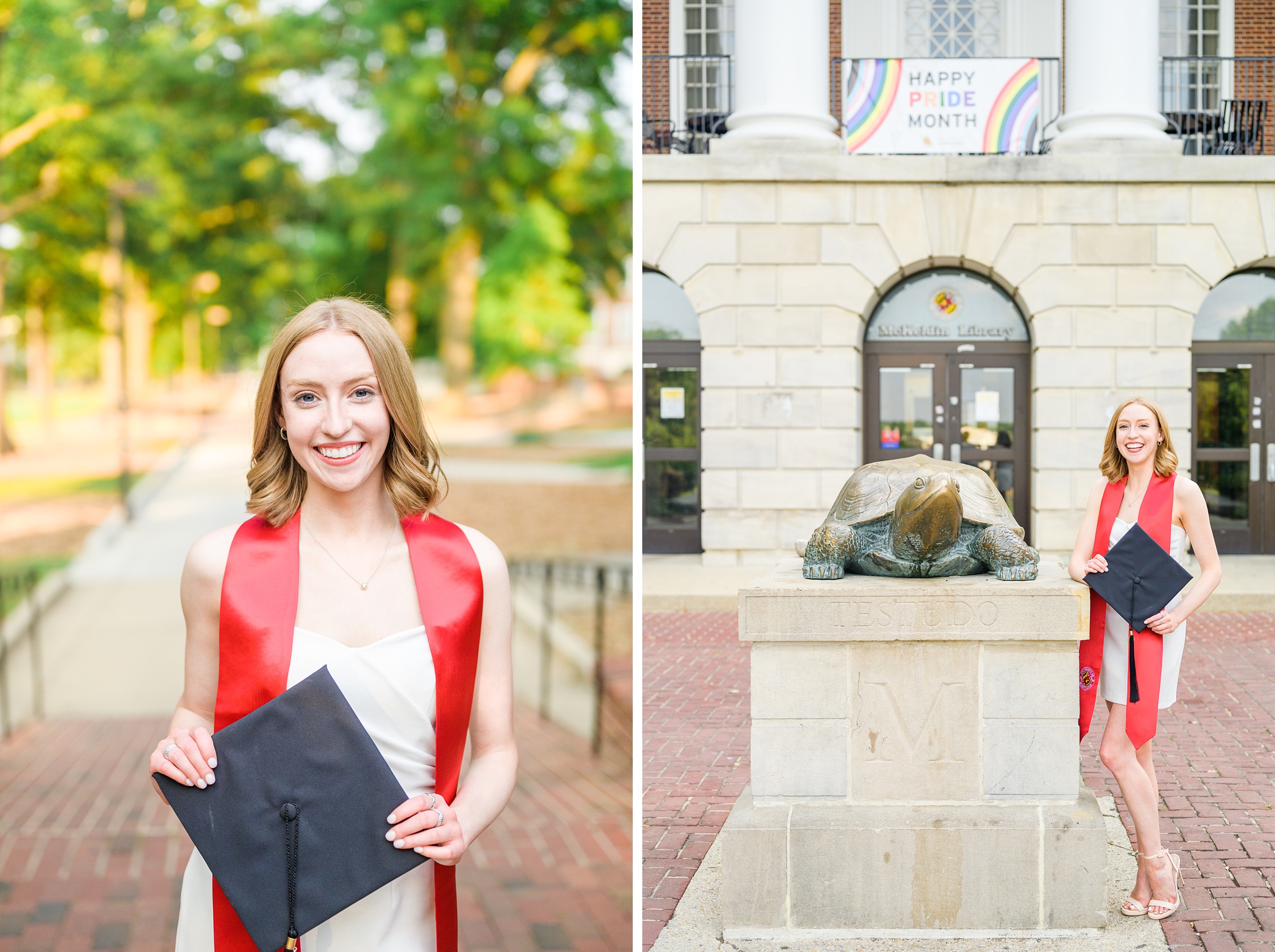 Julia's graduation portraits at UMD College Park photographed by Baltimore Photographer Cait Kramer