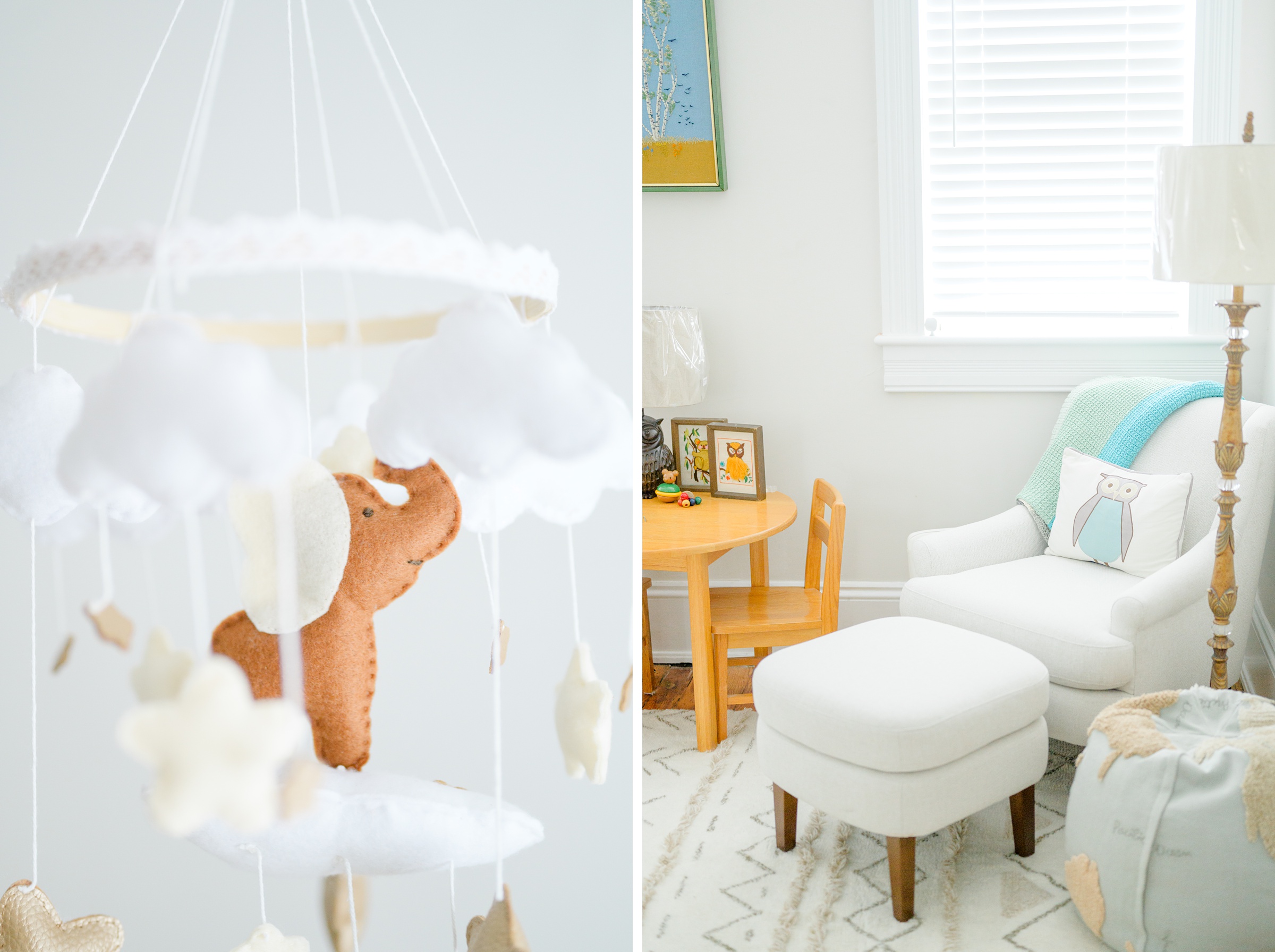 In home newborn session in Washington, DC photographed by Baltimore lifestyle newborn photographer Cait Kramer.