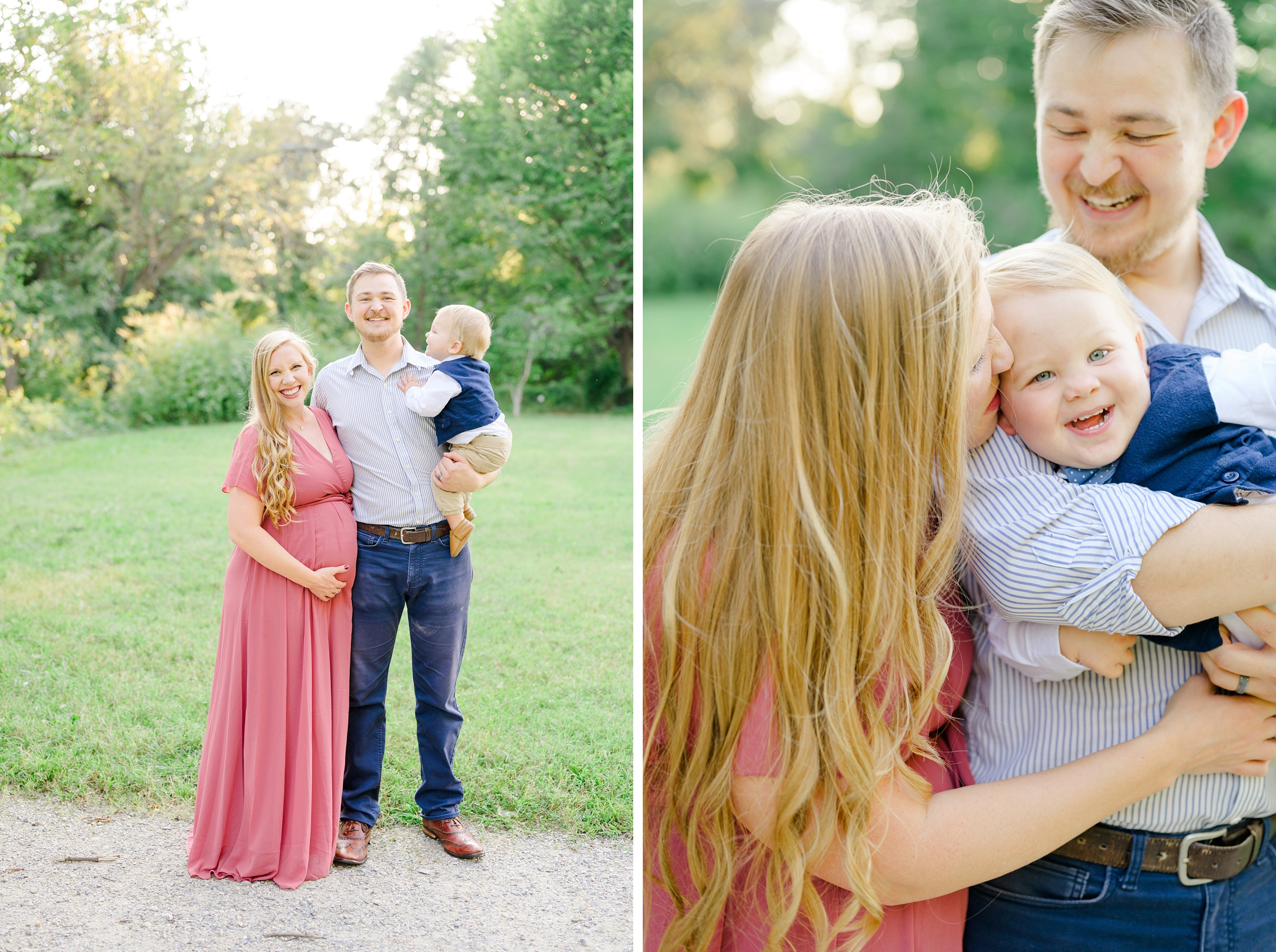 Maternity and family portrait session at Jones Point Park in Alexandria, Virginia photographed by Baltimore Maternity Photographer Cait Kramer Photography.