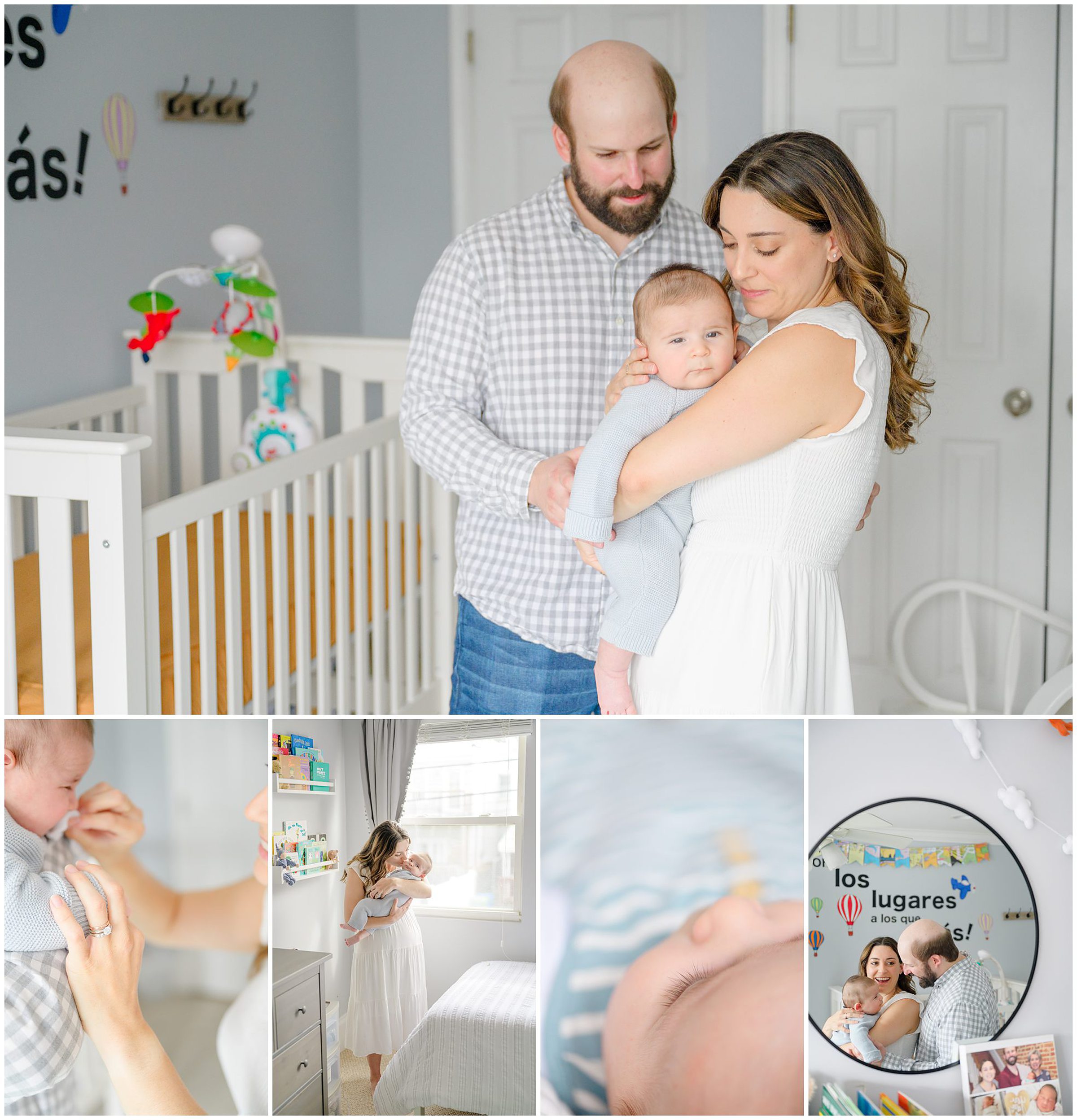 In-home newborn session in Baltimore, Maryland photographed by lifestyle family photographer Cait Kramer.