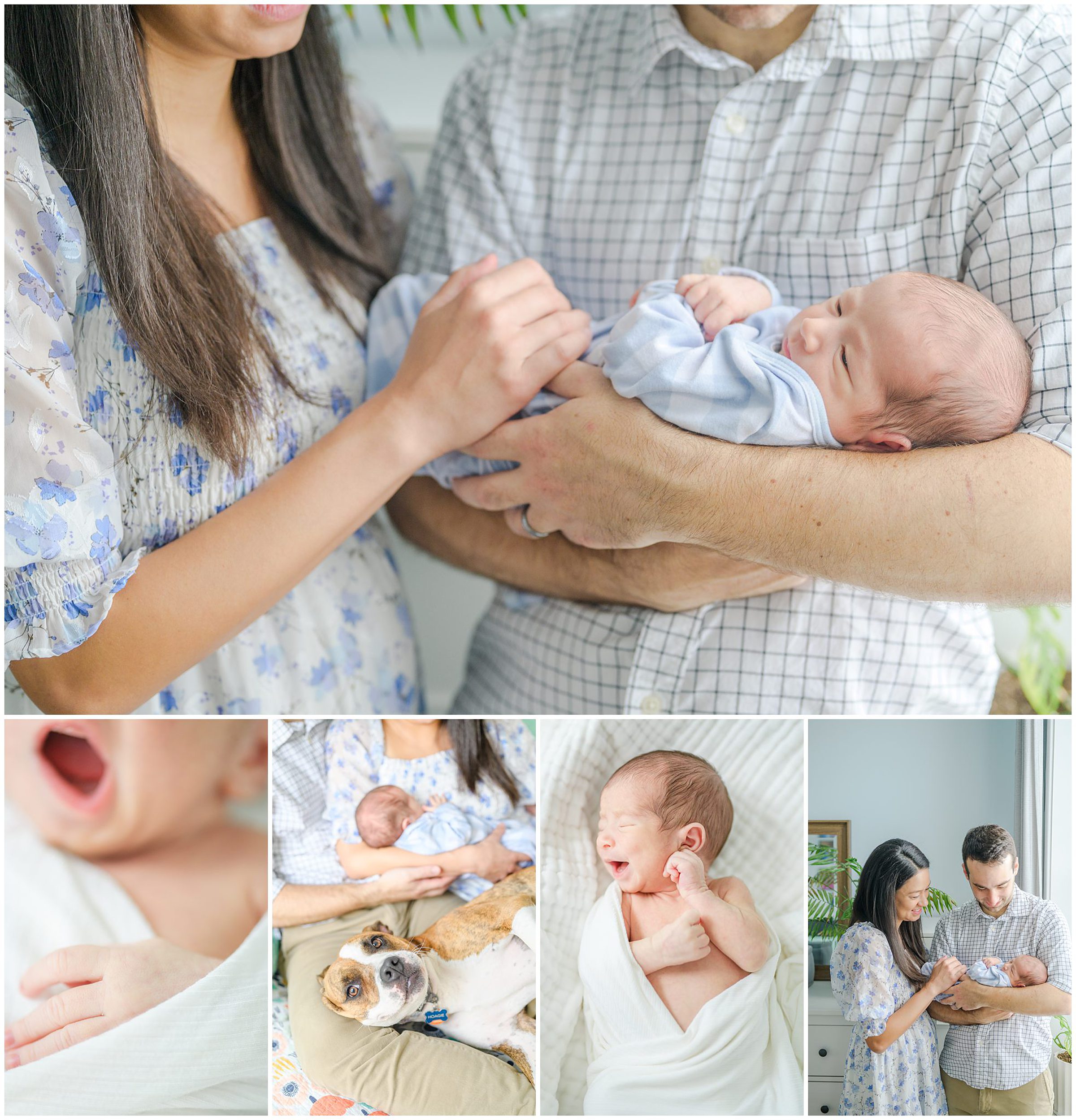 In-home Philly lifestyle newborn portrait session photographed by Cait Kramer