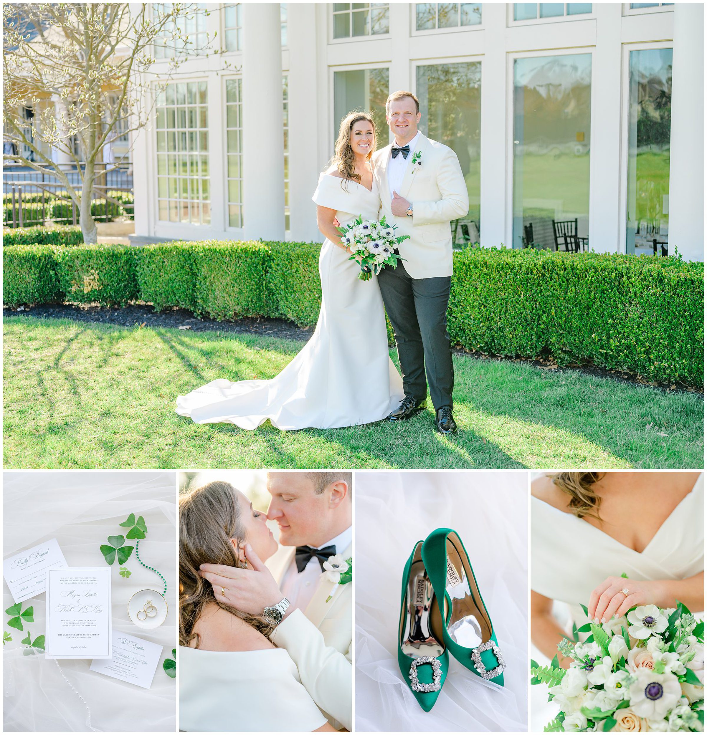 Spring wedding at the Philadelphia Cricket Club photographed by Baltimore Photographer Cait Kramer.