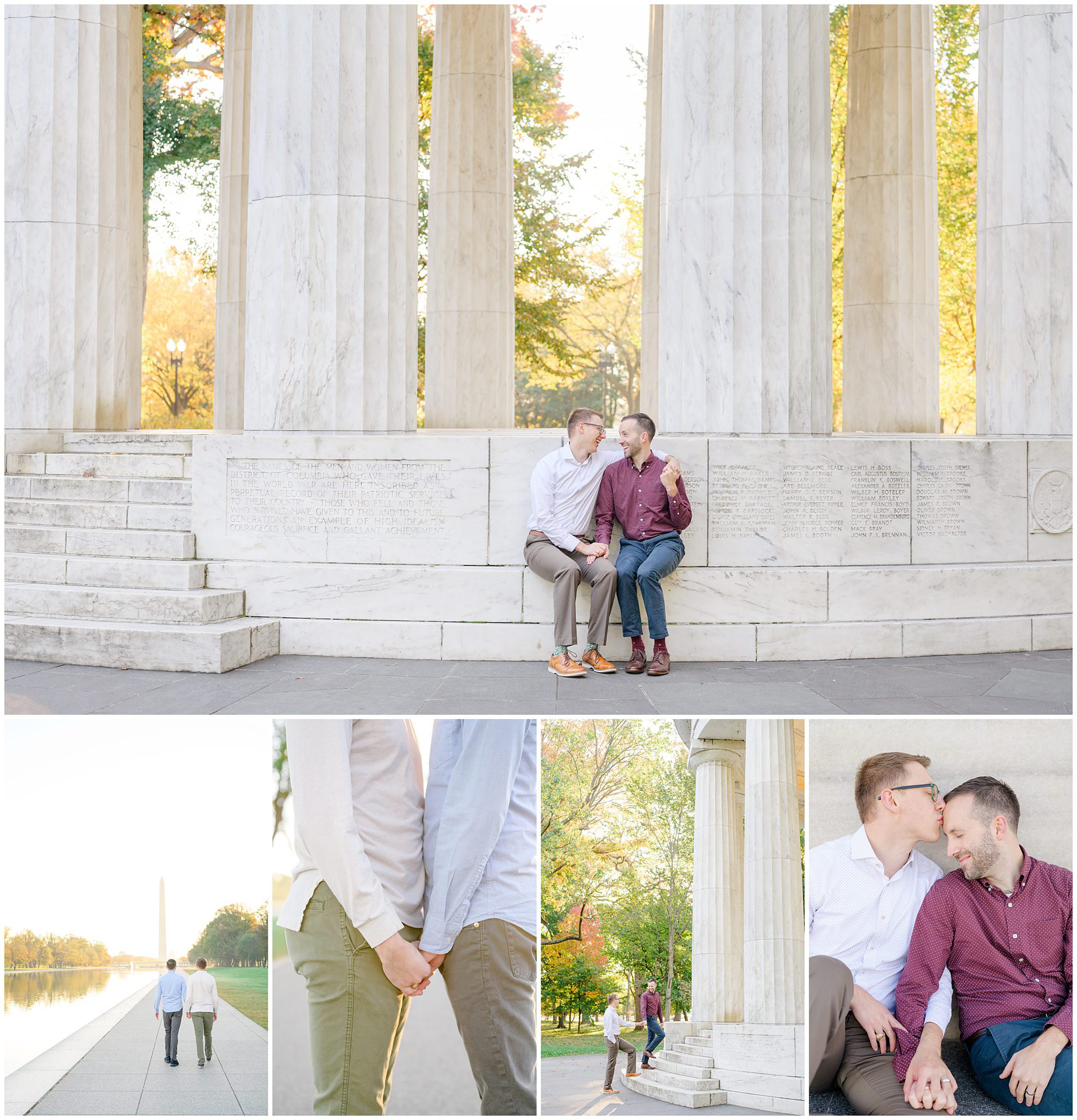 Engagement Photos on the National Mall in Washington, D.C. photographed by Baltimore Wedding Photographer Cait Kramer.