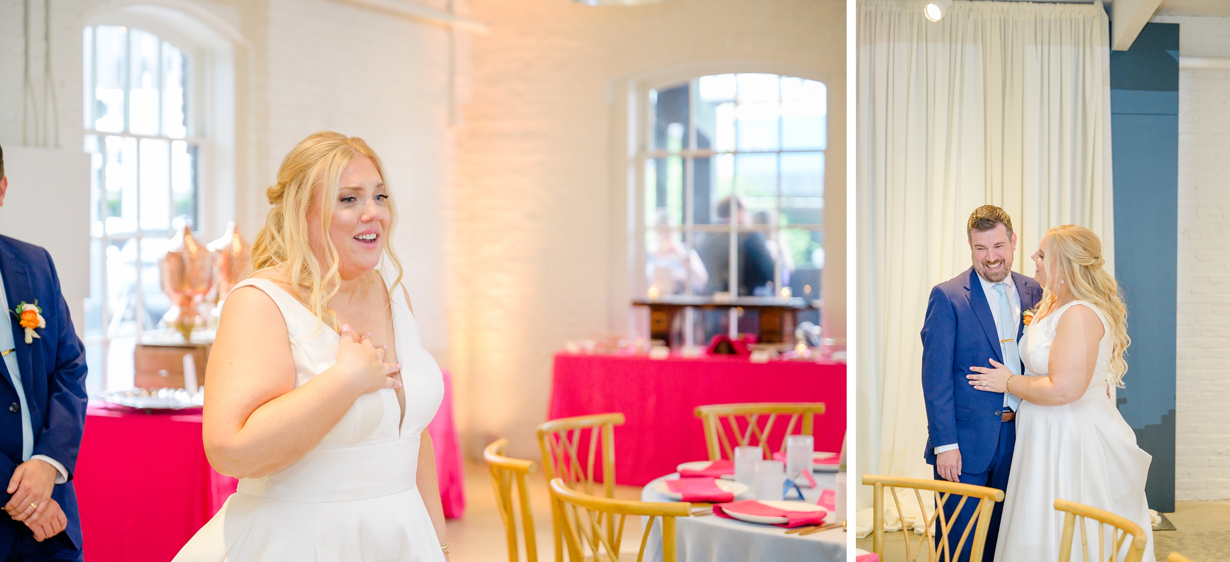 Vibrant Spring wedding day at The Loom Baltimore in Maryland photographed by Baltimore Wedding Photographer Cait Kramer Photography