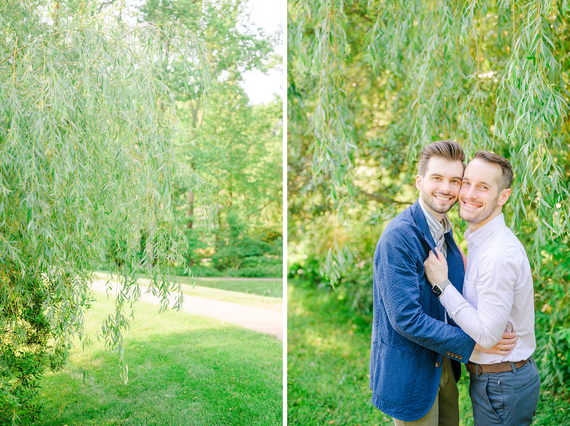 Summer Brookside Gardens Engagement Session in Wheaton, Maryland photographed by Baltimore Wedding Photographer Cait Kramer.