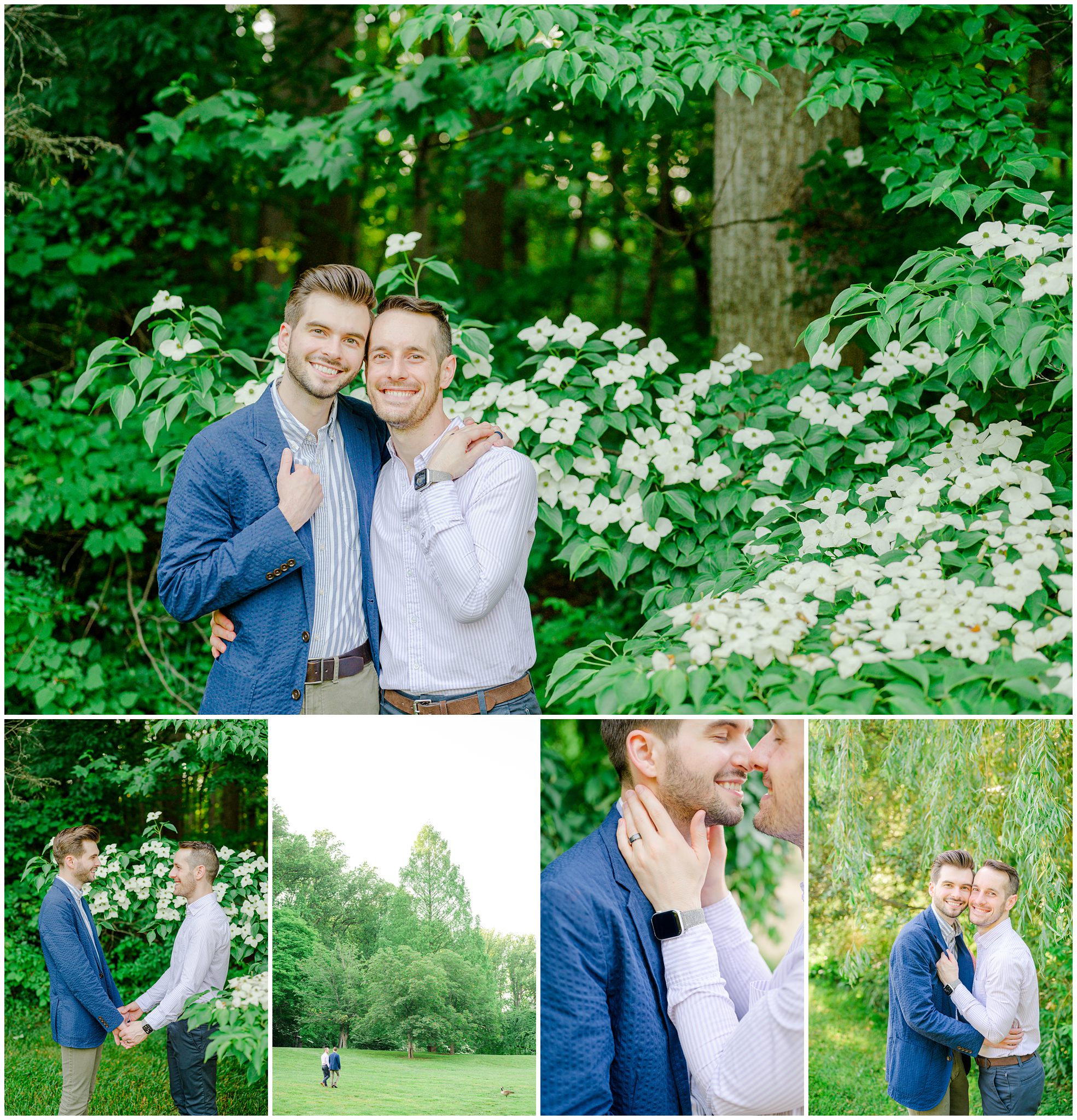 Summer Brookside Gardens Engagement Session in Wheaton, Maryland photographed by Baltimore Wedding Photographer Cait Kramer.