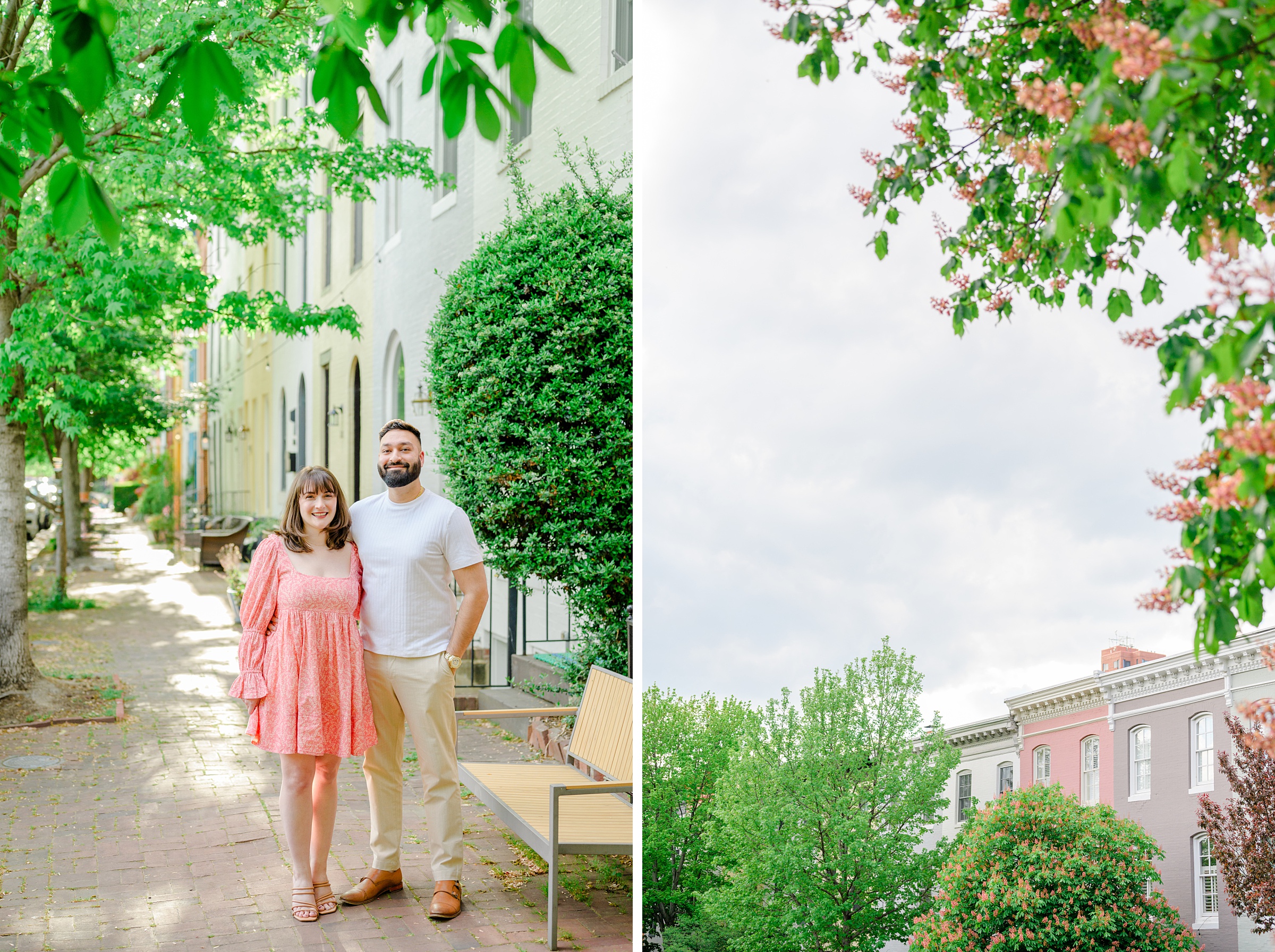 Federal Hill and Inner Harbor Engagement Photos photographed by Baltimore Wedding Photographer Cait Kramer.