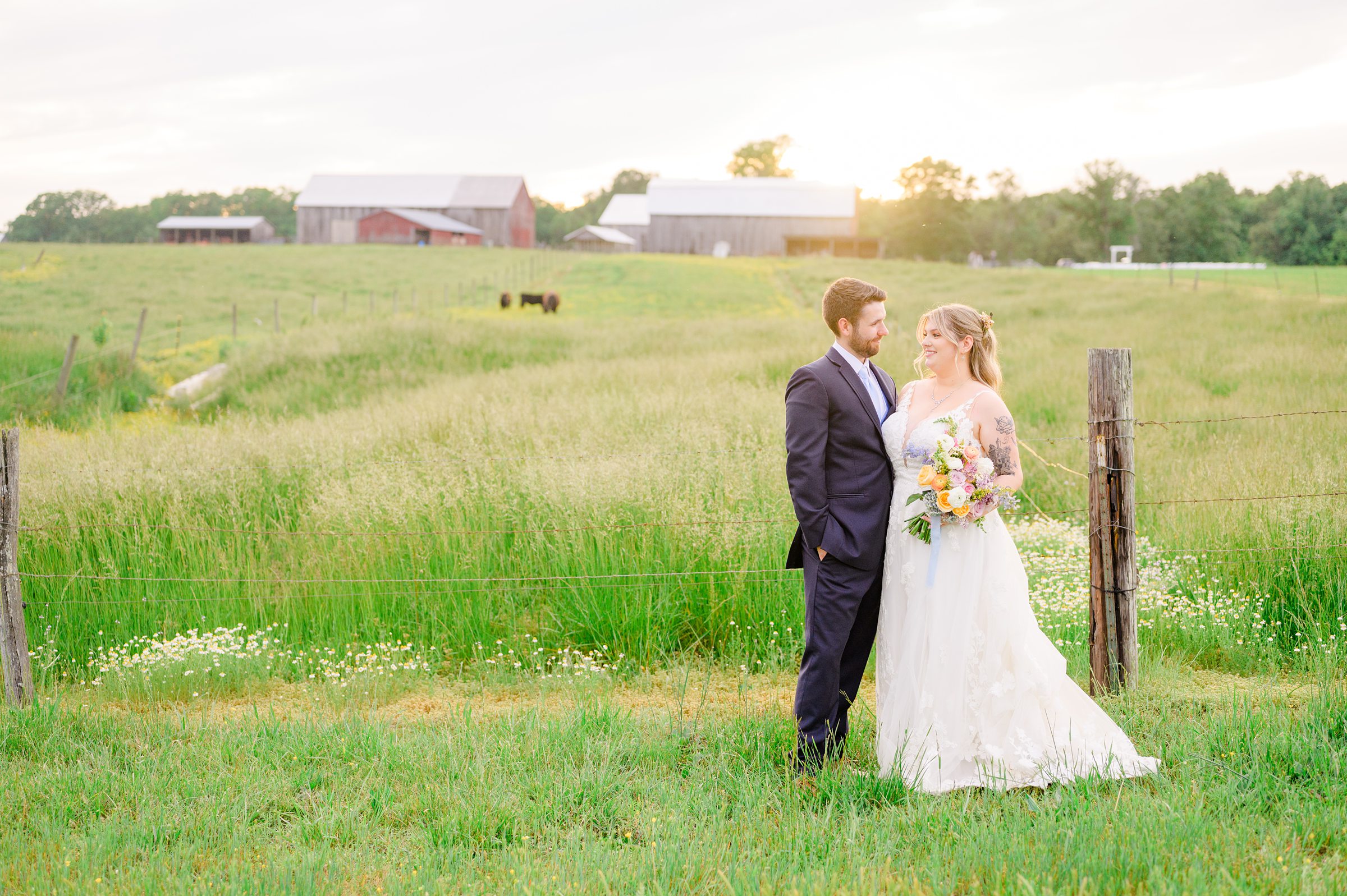 Pastel private estate wedding in Southern Maryland photographed by Baltimore Wedding Photographer Cait Kramer.