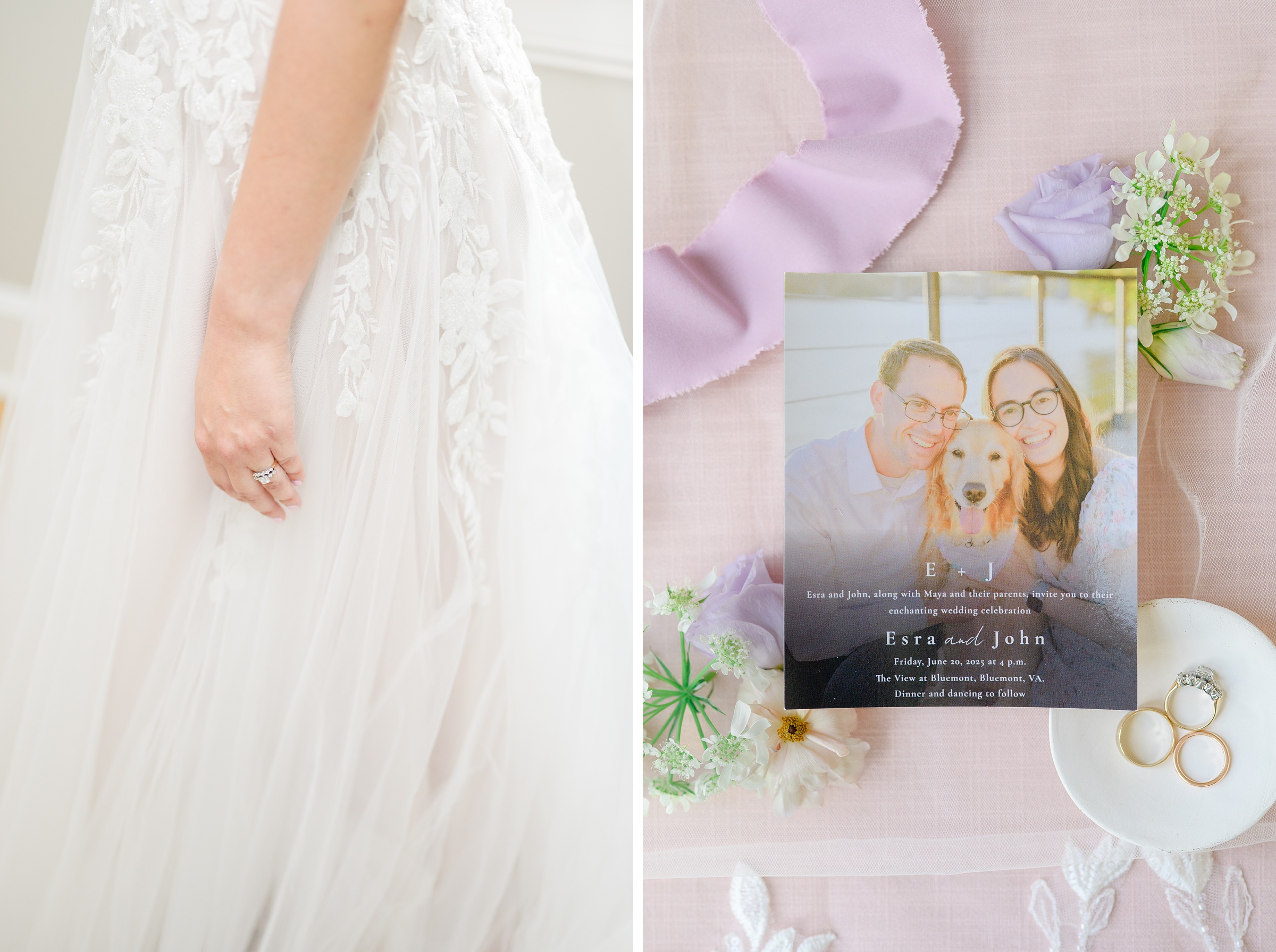 Bridal details at The View at Bluemont Wedding photographed by Baltimore Wedding Photographer Cait Kramer.