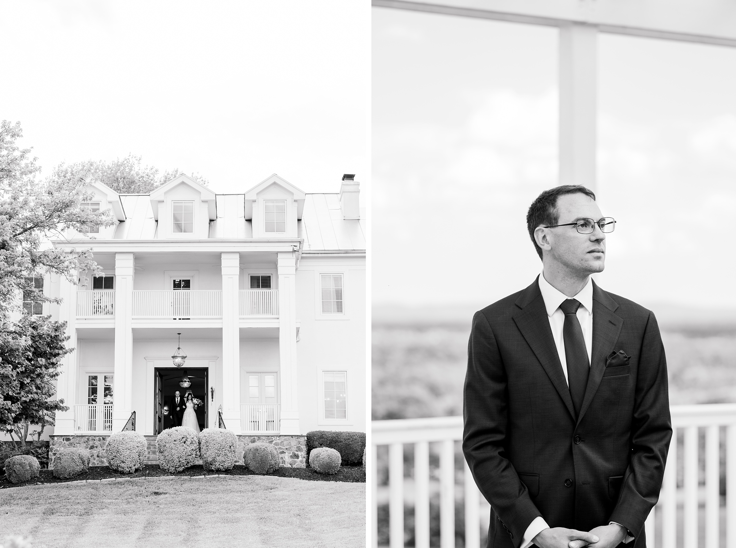 Wedding Ceremony at The View at Bluemont photographed by Baltimore Wedding Photographer Cait Kramer.