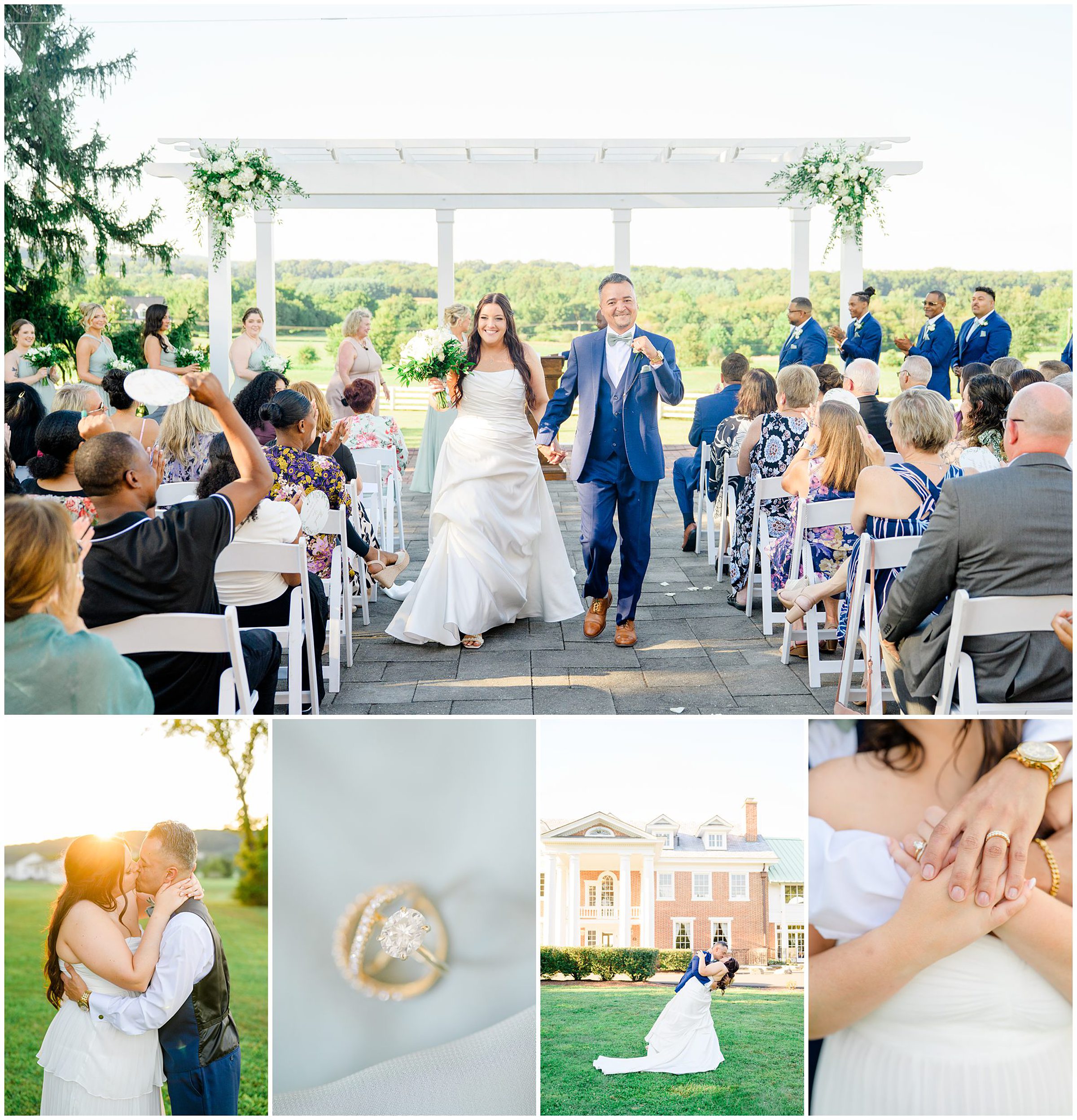 Summer wedding day at Raspberry Plain Manor in Leesburg, Virginia. Photographed by Baltimore Wedding Photographer Cait Kramer.